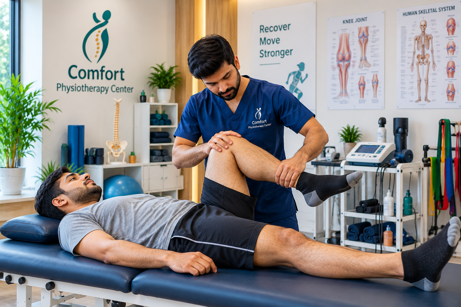 Physiotherapy Knee Mobilization Session